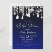 Stijlvol blauw Vrijgezellenfeest Kaart (Voorkant)