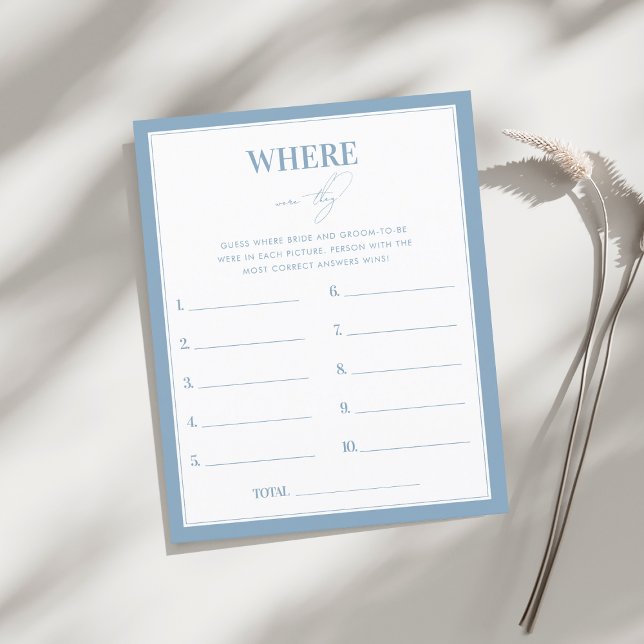 Stijlvol blauw waar waren ze Vrijgezellenfeest spe (Creator heeft geüpload)