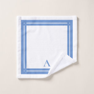 Stijlvol blauwe gepersonaliseerde hotel sportieve bad handdoek