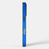 Stijlvol blauwe leer Case-Mate iPhone case (Achterkant / Rechts)