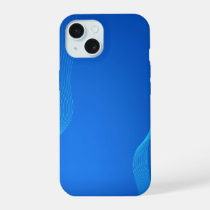 Stijlvol blauwe leer iPhone 15 case
