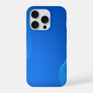 Stijlvol blauwe leer iPhone 15 pro case