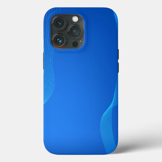 Stijlvol blauwe leren Case-Mate iPhone case (Achterkant)
