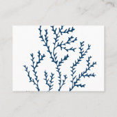 Stijlvol Blauwgroen blauw zeewier - Ocean Theme Visitekaartje (Achterkant)
