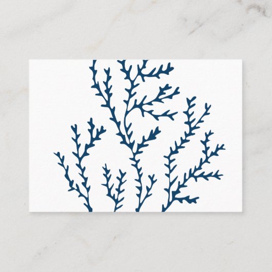 Stijlvol Blauwgroen blauw zeewier - Ocean Theme Visitekaartje (Achterkant)