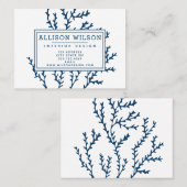 Stijlvol Blauwgroen blauw zeewier - Ocean Theme Visitekaartje (Voorkant / Achterkant)