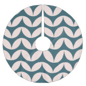 Stijlvol Blauwgroen Blush modern Geometric Shapter Kerstboom Rok (Voorkant)