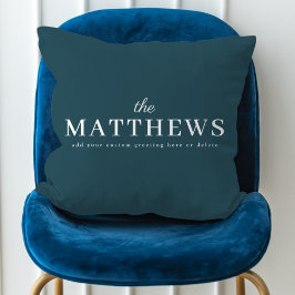 Stijlvol Blauwgroen | Modern Minimal Trendy Blue N Kussen