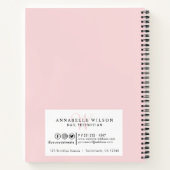 Stijlvol Bleek roze nagels Benoeming Book Notitieboek (Achterkant)
