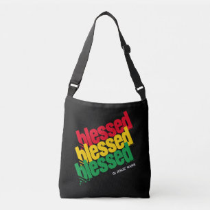 Stijlvol BLESSED in Jezus' naam Christelijk Crossbody Tas