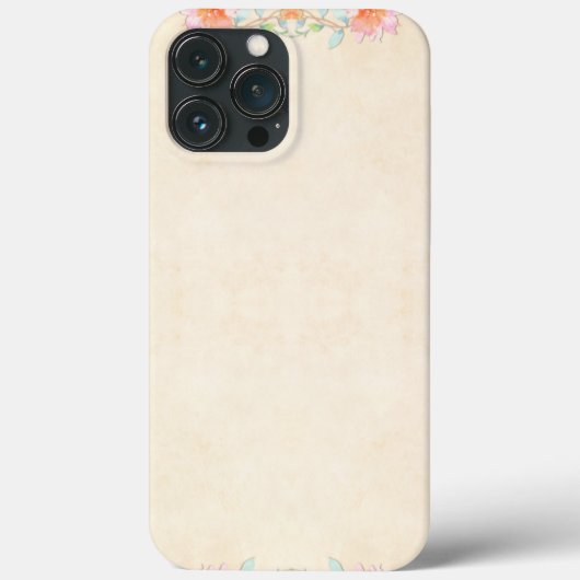 Stijlvol Bloemenpatroon Case-Mate iPhone Case (Achterkant)