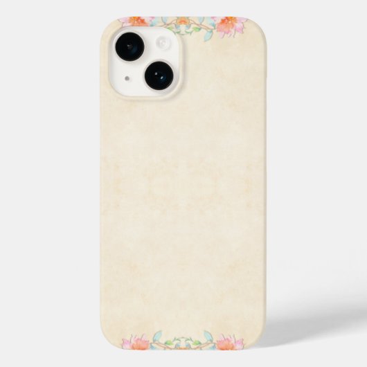 Stijlvol Bloemenpatroon Case-Mate iPhone Case (Achterkant)