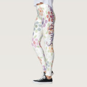 Stijlvol bloemig ontwerp leggings (Links)