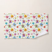 Stijlvol bloemmotief kleurrijk bad handdoek (Handdoek)