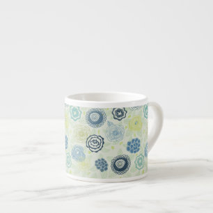 Stijlvol bloemmotief met cute bloemen espresso kop