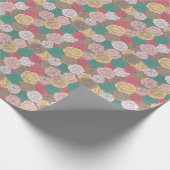 Stijlvol bloempatroon. Helder floraal Cadeaupapier (Hoek)