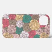 Stijlvol bloempatroon. Helder floraal Case-Mate iPhone Case (Achterkant (horizontaal))