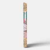 Stijlvol bloempatroon. Helder floraal Case-Mate iPhone Case (Achterkant / Links)