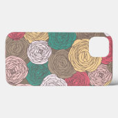 Stijlvol bloempatroon. Helder floraal Case-Mate iPhone Case (Achterkant (horizontaal))