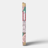 Stijlvol bloempatroon. Helder floraal Case-Mate iPhone Case (Achterkant / Links)