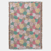 Stijlvol bloempatroon. Helder floraal Deken (Voorkant Verticaal)