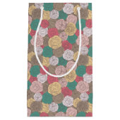 Stijlvol bloempatroon. Helder floraal Klein Cadeauzakje (Voorkant)