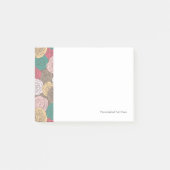 Stijlvol bloempatroon. Helder floraal Post-it® Notes (Voorkant)