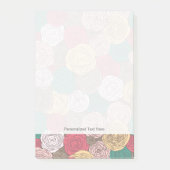 Stijlvol bloempatroon. Helder floraal Post-it® Notes (Voorkant)