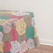 Stijlvol bloempatroon. Helder floraal Tafelkleed (Voorbeeld)