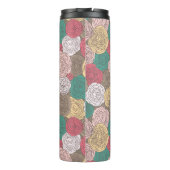 Stijlvol bloempatroon. Helder floraal Thermosbeker (Achterkant)