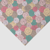 Stijlvol bloempatroon. Helder floraal Tissuepapier (Detail)