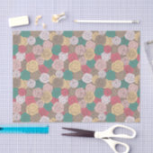 Stijlvol bloempatroon. Helder floraal Tissuepapier (Craft)