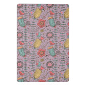 Stijlvol bloempatroon met bloemen mini klembord (Achterkant)