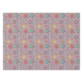 Stijlvol bloempatroon met bloemen tafelkleed (Voorkant (Horizontaal))