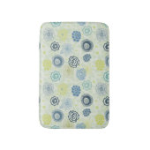 Stijlvol bloempatroon met schattige bloemen badmat (Voorkant Verticaal)