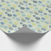 Stijlvol bloempatroon met schattige bloemen cadeaupapier (Hoek)