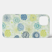 Stijlvol bloempatroon met schattige bloemen Case-Mate iPhone case (Achterkant (horizontaal))