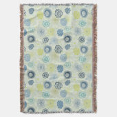 Stijlvol bloempatroon met schattige bloemen deken (Voorkant Verticaal)