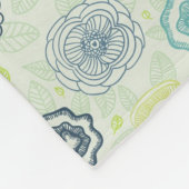 Stijlvol bloempatroon met schattige bloemen fleece deken (Hoek)