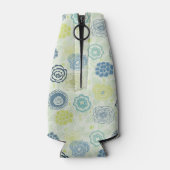 Stijlvol bloempatroon met schattige bloemen flesjeskoeler (Achterkant)