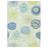 Stijlvol bloempatroon met schattige bloemen klembord (Achterkant)