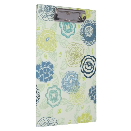 Stijlvol bloempatroon met schattige bloemen klembord (Rechts)