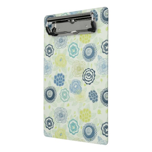 Stijlvol bloempatroon met schattige bloemen mini klembord (Angled2)