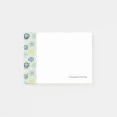 Stijlvol bloempatroon met schattige bloemen post-it® notes (Voorkant)
