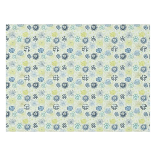 Stijlvol bloempatroon met schattige bloemen tafelkleed (Voorkant (Horizontaal))