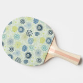 Stijlvol bloempatroon met schattige bloemen tafeltennisbatje (Zijkant)