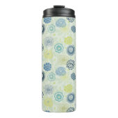 Stijlvol bloempatroon met schattige bloemen thermosbeker (Voorkant)