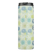 Stijlvol bloempatroon met schattige bloemen thermosbeker (Achterkant)