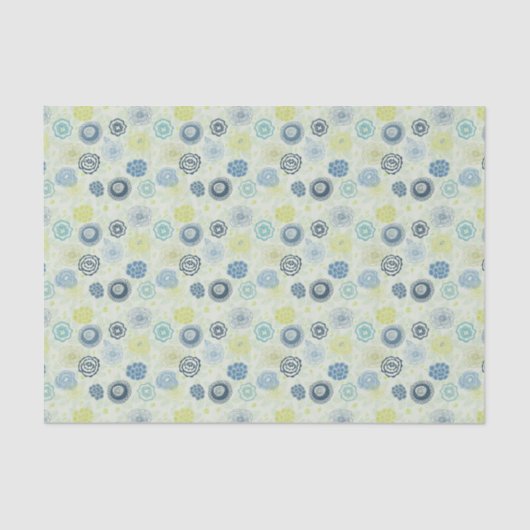 Stijlvol bloempatroon met schattige bloemen tissuepapier (Voorkant)