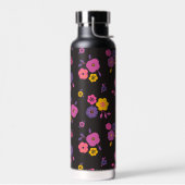 Stijlvol bloempatroon waterfles (Links)